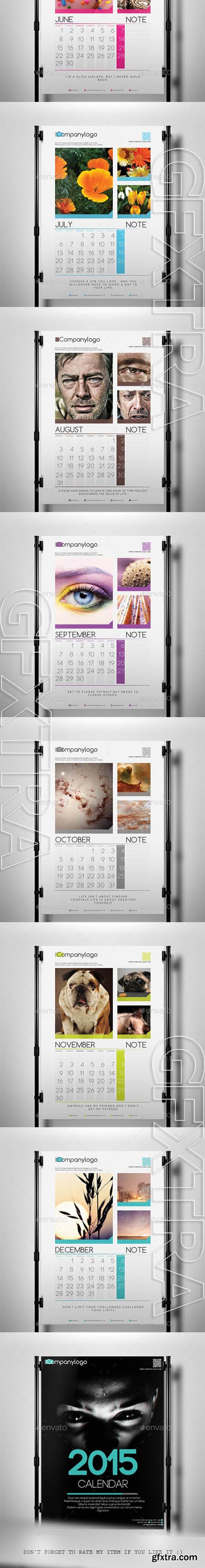 Clean 2015 Calendar - GraphicRiver 9093885