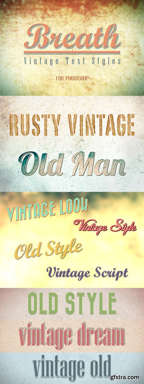 CreativeMarket - Breath - Vintage Text Styles 6593