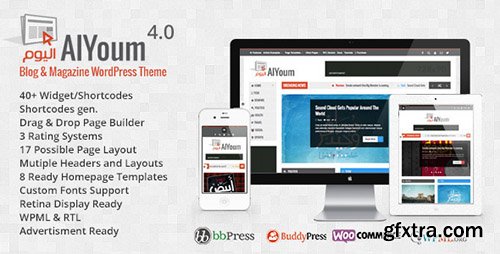 ThemeForest - AlYoum v4.3.2 - Retina Magazine & Blog WordPress Theme