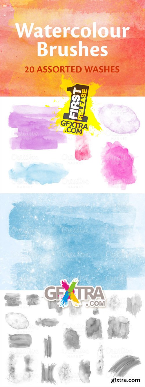 Watercolor Photoshop Brushes