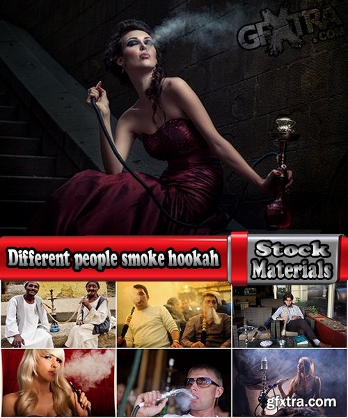 Different people smoke hookah 25 UHQ Jpeg