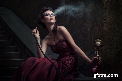 Different people smoke hookah 25 UHQ Jpeg