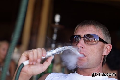 Different people smoke hookah 25 UHQ Jpeg