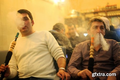 Different people smoke hookah 25 UHQ Jpeg