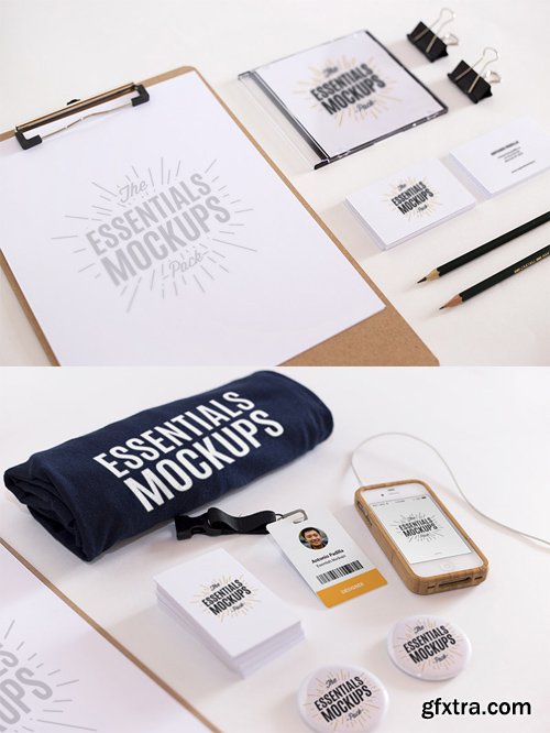 2 Stationery Mock-up Templates