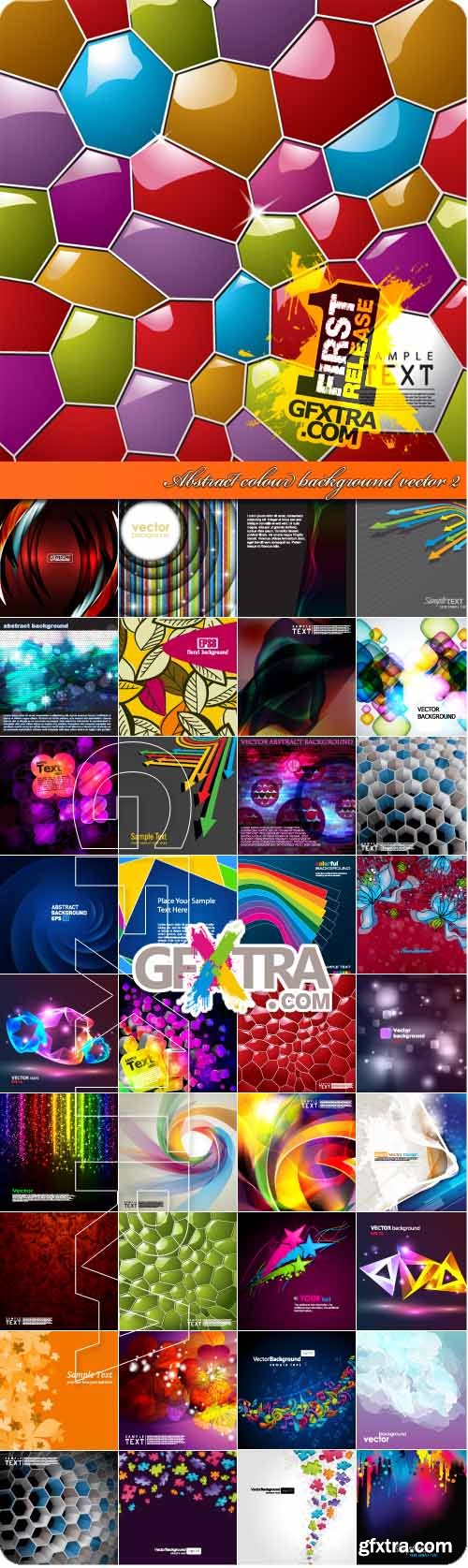 Abstract colour background vector 2