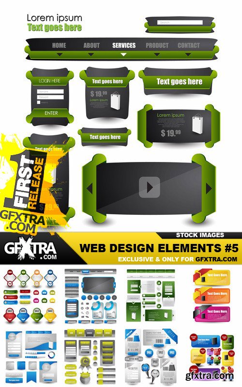 Web Design Elements #5 - 25 Vector