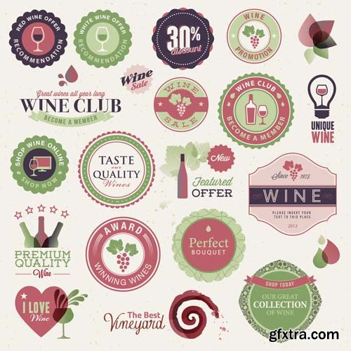 Vector Labels and Stickers - 15x EPS