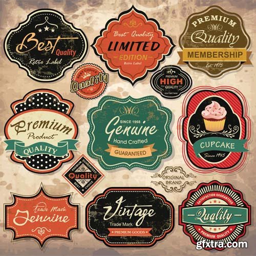 Vector Labels and Stickers - 15x EPS