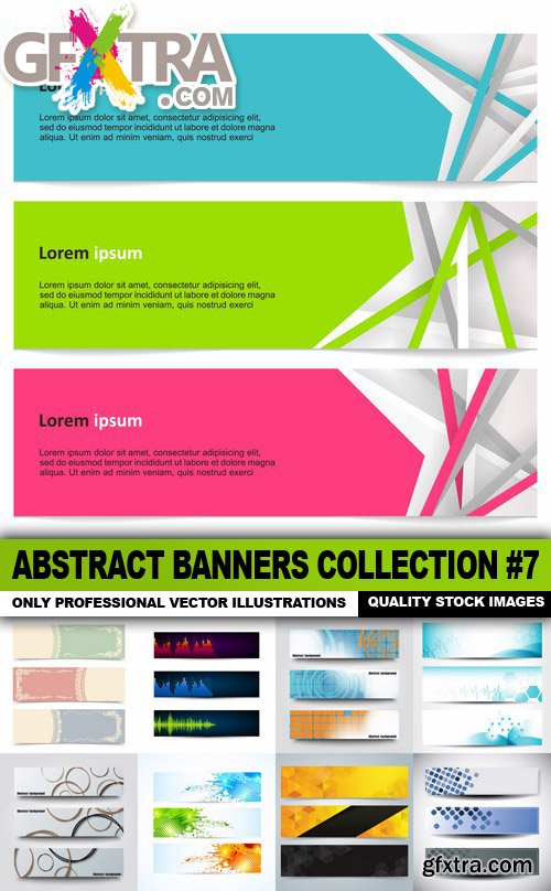 Abstract Banners Collection #7 - 25 Vectors