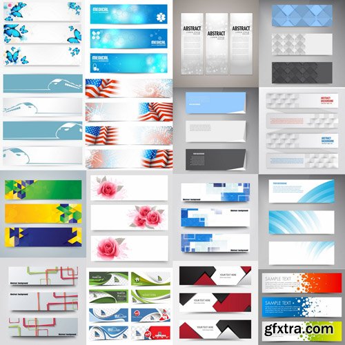 Abstract Banners Collection #7 - 25 Vectors