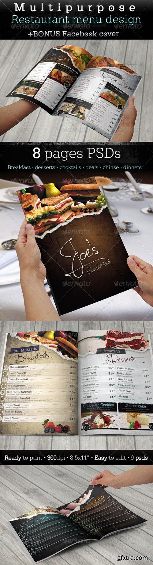 GraphicRiver - Multipurpose Restaurant Menu Template