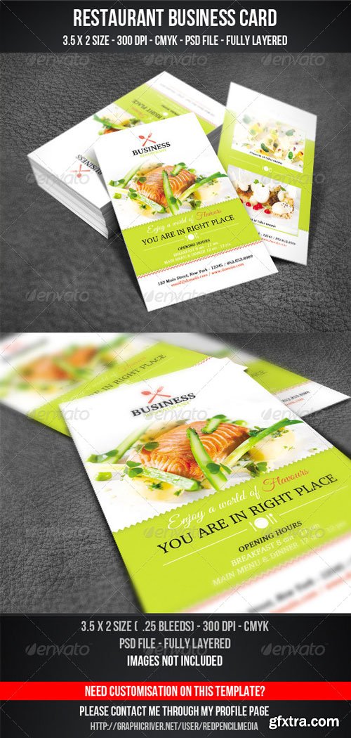 GraphicRiver - Restaurant Business Card