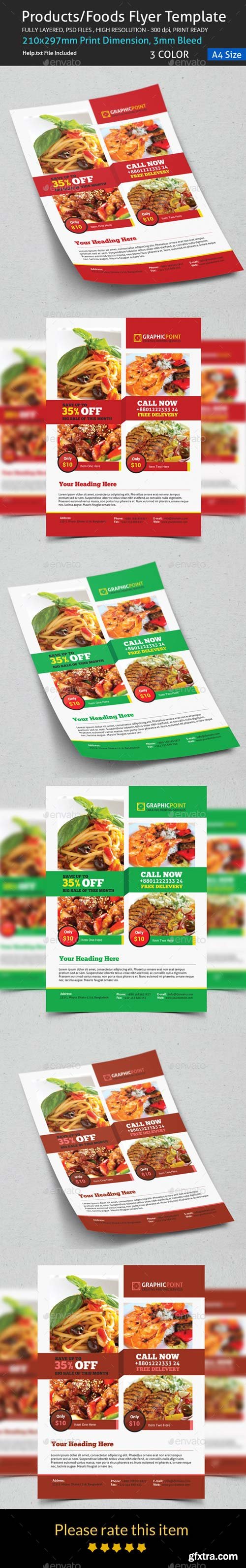 GraphicRiver - Products/Foods Flyer Template