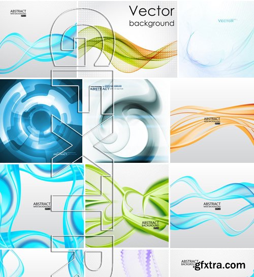 Stock Vectors - Abstract Background 3, 25xEPS