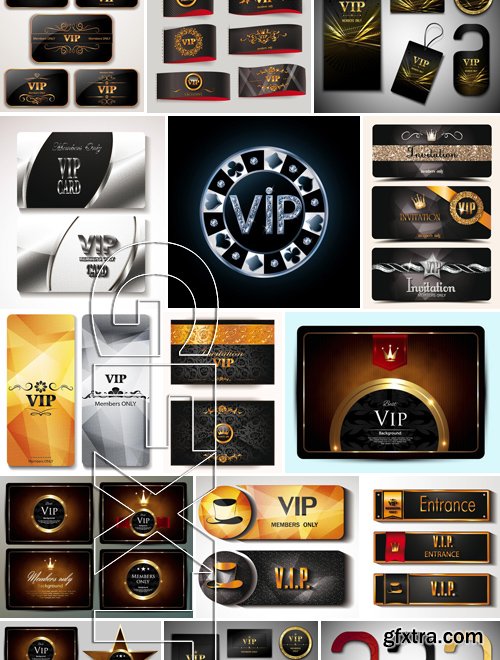 Stock Vectors - Vip 3, 25xEPS