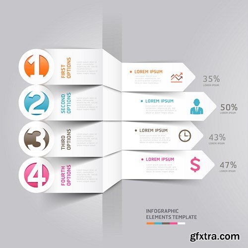 Collection of Infographics Vol.134, 25xEPS