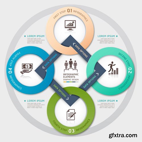 Collection of Infographics Vol.134, 25xEPS