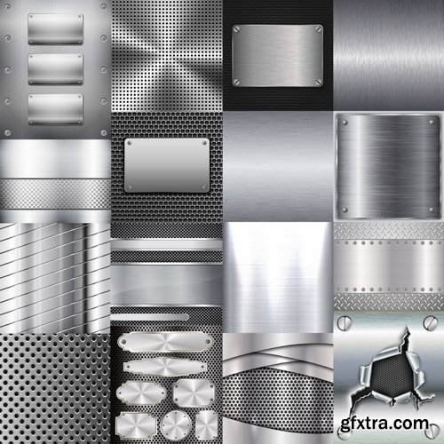 Steel Background - 25 Vector