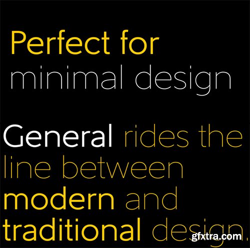 General Font Family - 5 Font $145