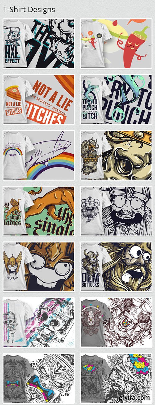 120 T-shirt Designs worth $1,800