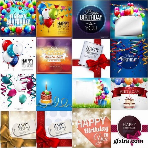 Collection of various gift cards vector images #2-25 Eps