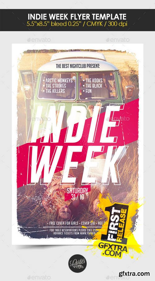 Indie Week Flyer Template - GraphicRiver 8985186