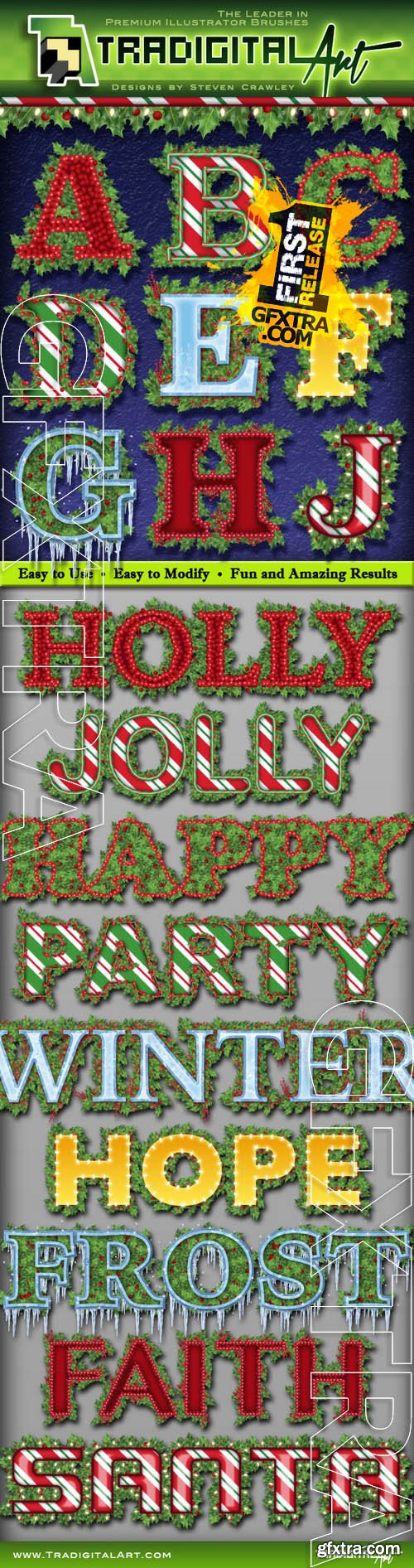 Holly Jolly Graphic Styles - GraphicRiver 9111190