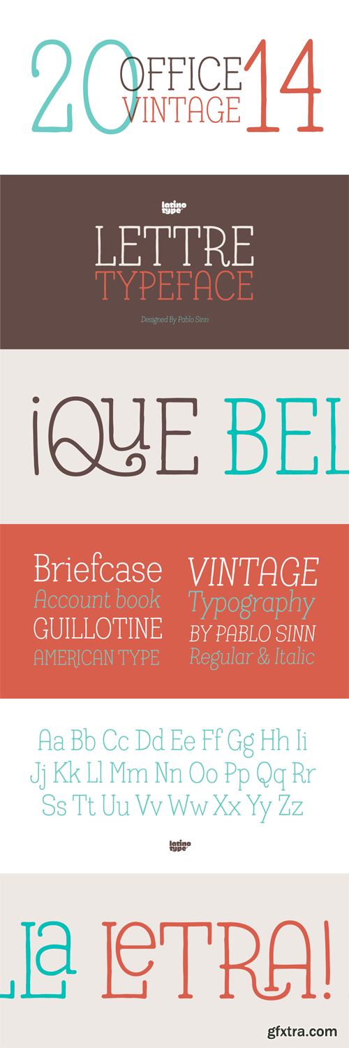 Lettre Font Family - 2 Fonts for $35