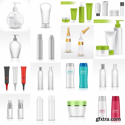 Cosmetics Packaging - 25 Vector