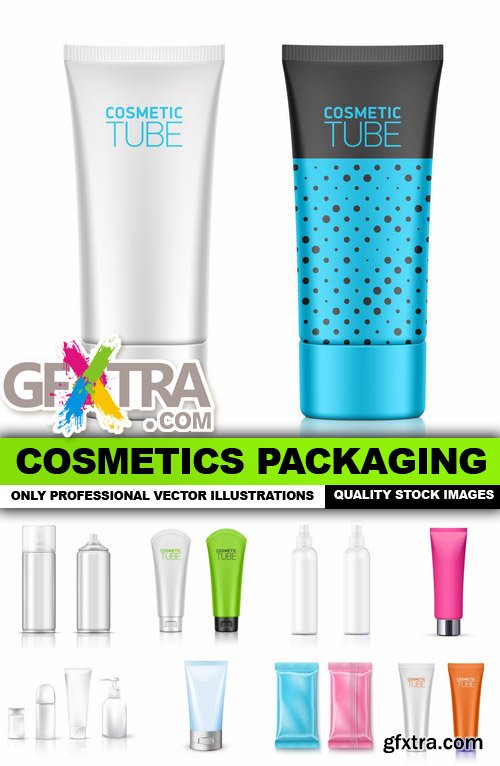 Cosmetics Packaging - 25 Vector