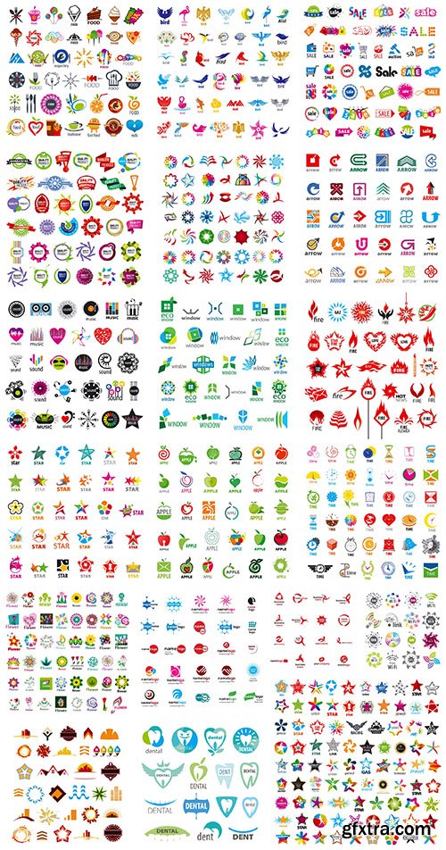 Collection of Logos vol.39, 25xEPS, AI