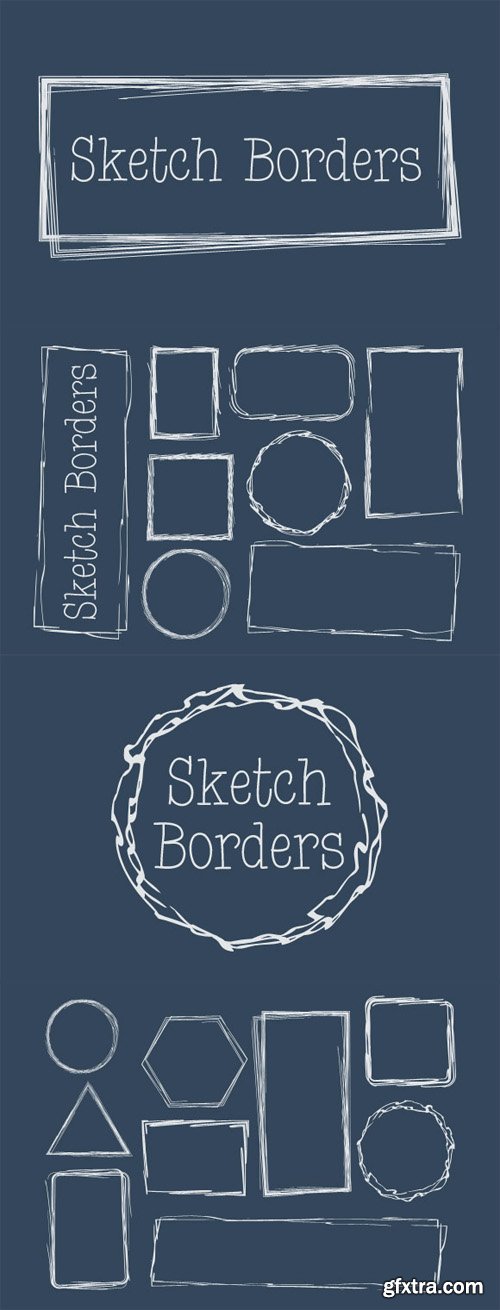 Sketched Borders - Vector Pack