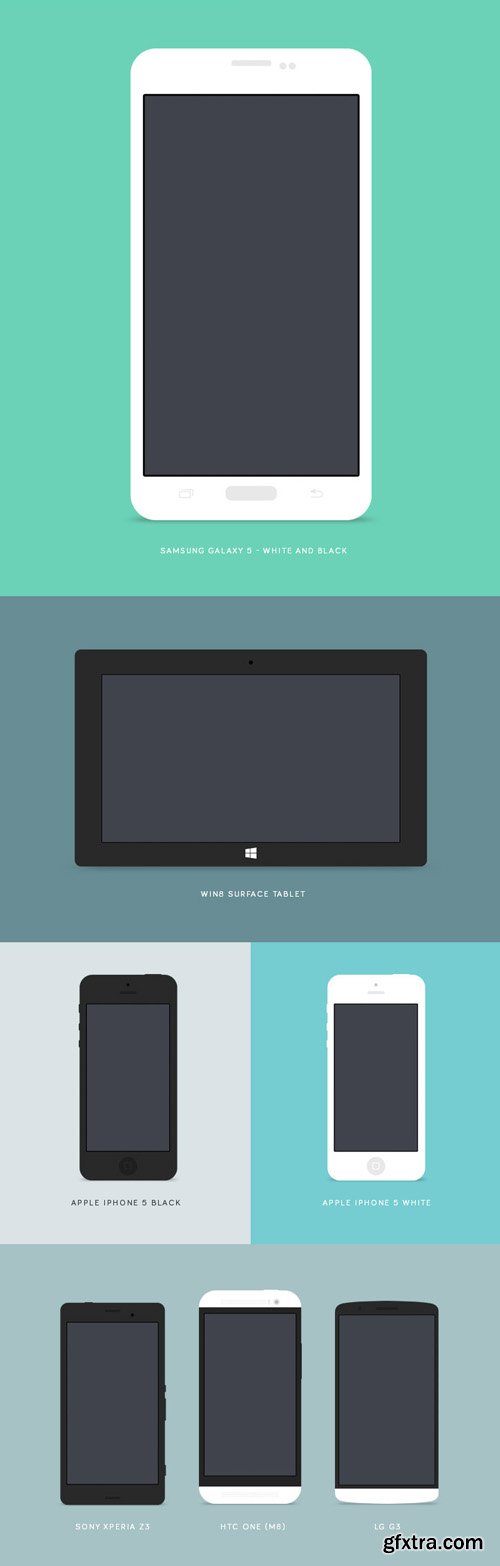 Flat Device Mock-ups