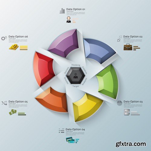 Stock Vectors - Business Infographic 5, 25xEPS