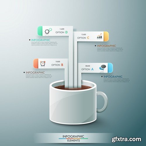 Stock Vectors - Business Infographic 5, 25xEPS