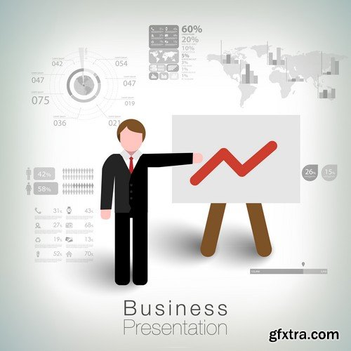 Stock Vectors - Business Infographic 5, 25xEPS