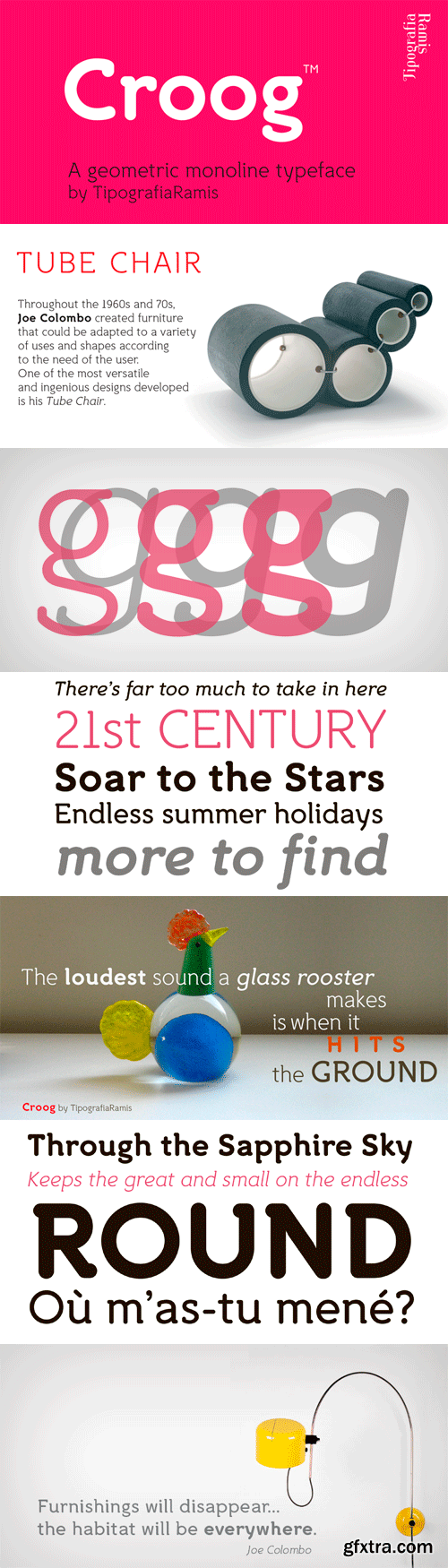 Croog Font Family - 6 Fonts for $140