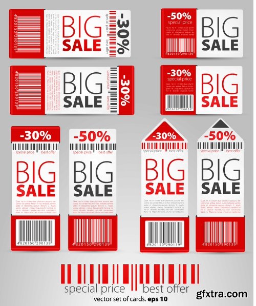 Big Sale Design Elements Vector Set