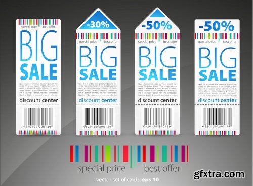 Big Sale Design Elements Vector Set