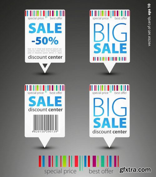 Big Sale Design Elements Vector Set