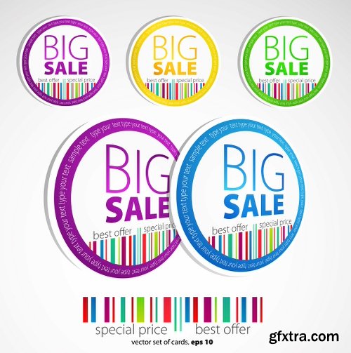 Big Sale Design Elements Vector Set