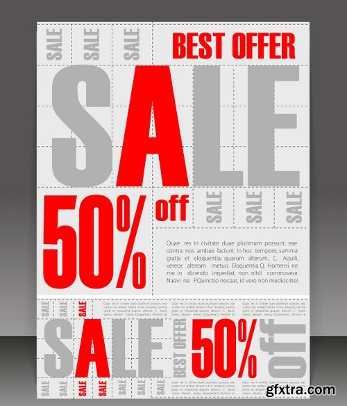 Big Sale Design Elements Vector Set