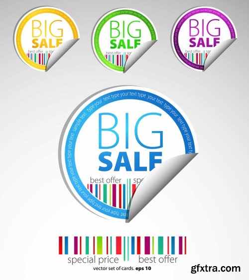 Big Sale Design Elements Vector Set