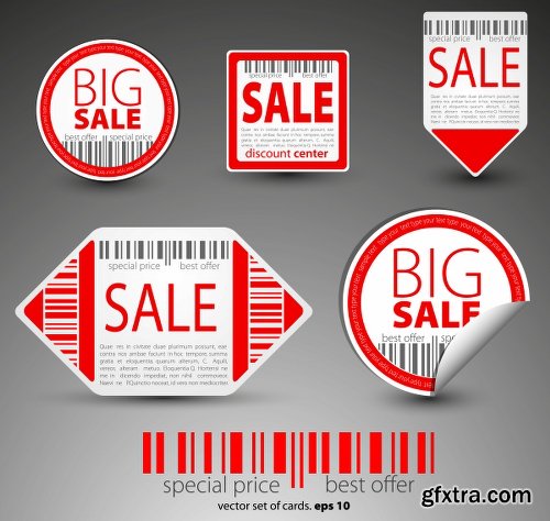 Big Sale Design Elements Vector Set