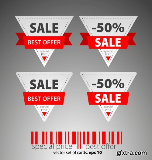 Big Sale Design Elements Vector Set