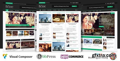 ThemeForest - Bzine v1.2.5 - Wordpress Premium HD Magazine