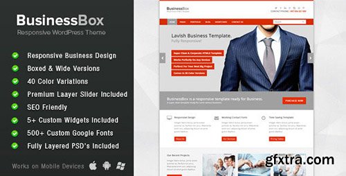 ThemeForest - BusinessBox v1.0 - Responsive Business WordPress Theme