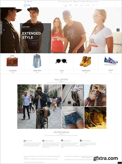 JoomlaShine - JSN One v1.0.1 - E-Commerce Joomla 2.5 & 3.x Template