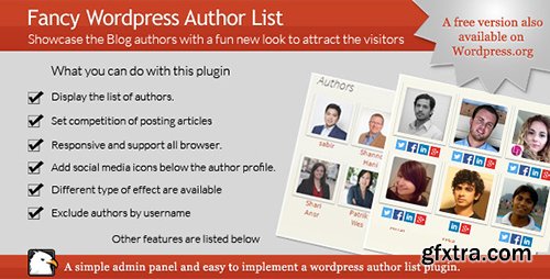 CodeCanyon - A Fancy Wordpress Author List v1.1